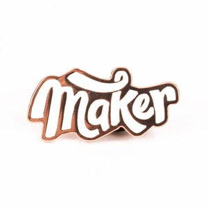 Maker Enamel Pin, Maker Valley