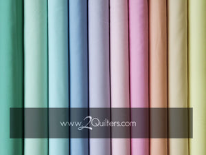 Bundle (select size) Kona Cotton: 2Quilters Sugar Pie palette, 10 pcs