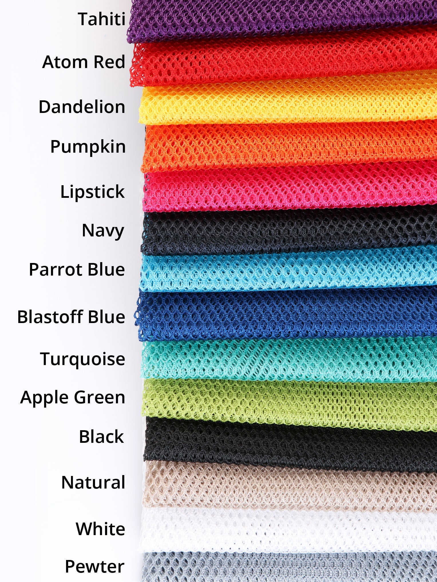 Coloured mesh fabric best sale