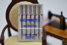 Load image into Gallery viewer, SCHMETZ Microtex (130/705 H) Sewing Machine Needles (5pc pack)