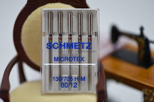 SCHMETZ Microtex (130/705 H) Sewing Machine Needles (5pc pack)