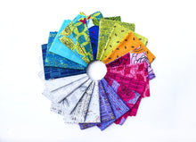 Load image into Gallery viewer, *Closeout Sale* Norma Rose, Recipe Cards in Acid Green by Natalie Barnes, per half-yard