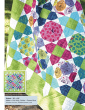 Load image into Gallery viewer, *Closeout Sale* Norma Rose, Recipe Cards in Acid Green by Natalie Barnes, per half-yard
