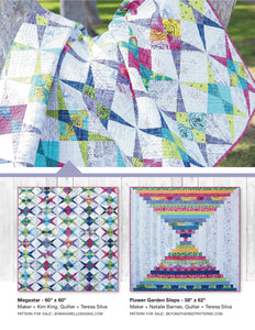 *Closeout Sale* Norma Rose, Seedlings - Grey by Natalie Barnes, 72" (LAST PIECE)*Closeout Sale*