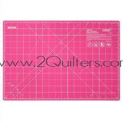 Uxcell 3.1 x 3.1 Cutting Mats Rotary Fabric Mat Self Recover Double Sided  Mini, Pink 2 Pack 