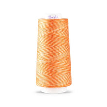 Load image into Gallery viewer, Maxi-Lock Swirls Serger Thread 3,000yds - Orange Creamsicle Variegated
