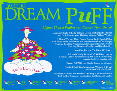 Sample Swatch: Quilters Dream Puff - Polyester batting