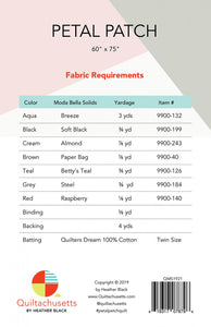 Quilt Pattern: Petal Patch by Quiltachusetts