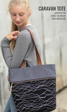 Load image into Gallery viewer, Quarry Trail, Block Print in Indigo, Essex Cotton/Linen Blend per half-yard
