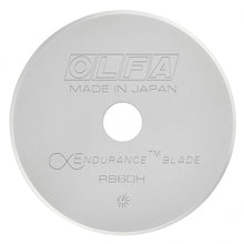 Load image into Gallery viewer, OLFA 60mm Endurance Rotary Blade, Pack Of 1 (RB60H-1)