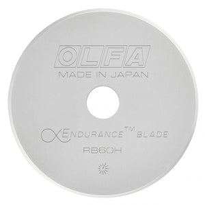 OLFA 60mm Endurance Rotary Blade, Pack Of 1 (RB60H-1)