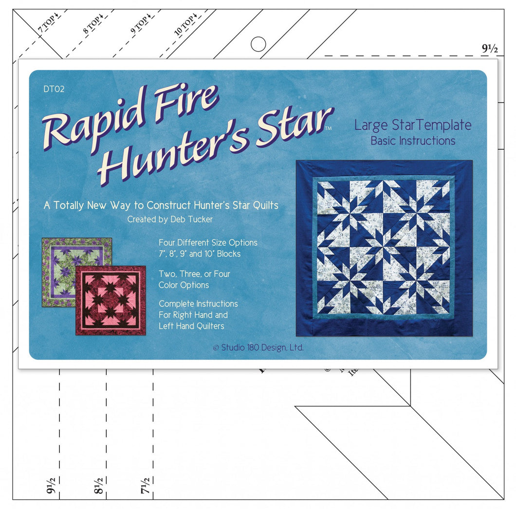 Rapid Fire Hunter's Star Large Ruler by Deb Tucker's Studio 180 Design