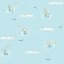 Load image into Gallery viewer, *Closeout Sale* Storyboek Drie, Mermaids, per half-yard