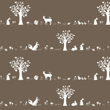 Load image into Gallery viewer, *Closeout Sale* Storyboek Drie, Forest Friends Brown, per half-yard