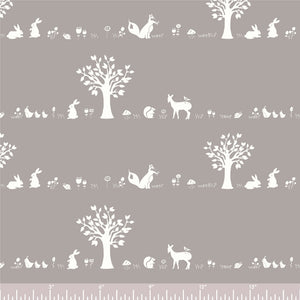 Storyboek Drie, Forest Friends Shroom, per half-yard