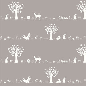 Storyboek Drie, Forest Friends Shroom, per half-yard