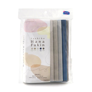 Olympus Sashiko Sarashi Cotton Muslin Pre-Cut Fabrics, 5-pc pack in Taupe Colours