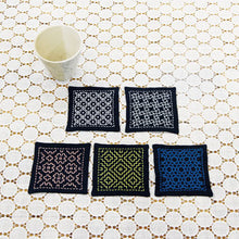 Load image into Gallery viewer, Olympus Japanese Sashiko Hitomezashi Coasters Kit (set of 5) - Select Design