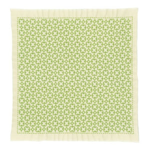 Olympus #SK-363 Japanese Sashiko Hitomezashi, Hana-Fukin Sashiko Sampler - Linked Crosses (Cream)