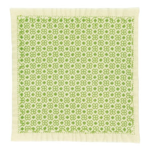 Olympus #SK-363 Japanese Sashiko Hitomezashi, Hana-Fukin Sashiko Sampler - Linked Crosses (Cream)