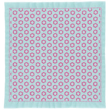 Load image into Gallery viewer, Olympus #SK-364 Japanese Sashiko Hitomezashi, Hana-Fukin Sashiko Sampler - Star Candy (Aqua)