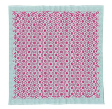 Load image into Gallery viewer, Olympus #SK-364 Japanese Sashiko Hitomezashi, Hana-Fukin Sashiko Sampler - Star Candy (Aqua)