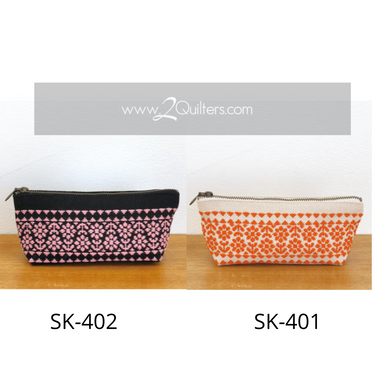 Olympus Japanese Kogin Zipper Pouch Pen Pencil Case Kit - Select Colour