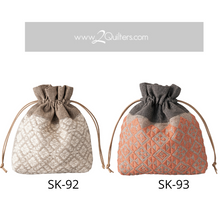 Load image into Gallery viewer, Olympus Japanese Kogin Drawstring Pouch Kit, The Craftmanship Series - Select Colour
