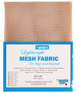 Lightweight Mesh Fabric from ByAnnie - 18" X 54" (Choose Colour)