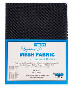 Lightweight Mesh Fabric from ByAnnie - 18" X 54" (Choose Colour)