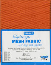 Load image into Gallery viewer, Lightweight Mesh Fabric from ByAnnie - 18&quot; X 54&quot; (Choose Colour)