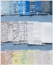 Load image into Gallery viewer, Collection CF, Angled in Royal, per half-yard