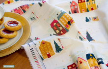 Load image into Gallery viewer, *Closeout Sale* Art Gallery Fabrics, Cozy &amp; Magical, Christmastide Town, per half-yard