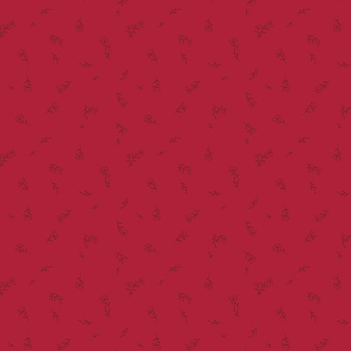 *Closeout Sale* Art Gallery Fabrics, The Flower Society, Dainty Fleuriste Ruby, per half-yard