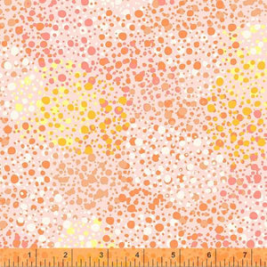 Windham Fabrics, 108" Wide Quilt Back, Splatter Dots in Peach, per half-yard