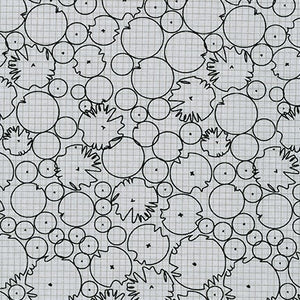 Collection CF, Water Lilies in Shadow, per half-yard