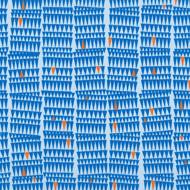 Collection CF, Angled in Blue, per half-yard