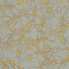 Load image into Gallery viewer, Collection CF, Flora in Shitake (Gold Metallic), per half-yard