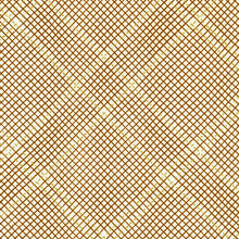 Load image into Gallery viewer, Collection CF, Tartan Single Border in Roasted Pecan (Gold Metallic), per half-yard