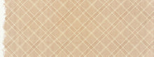 Load image into Gallery viewer, Collection CF, Tartan Single Border in Roasted Pecan (Gold Metallic), per half-yard
