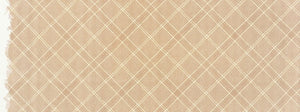 Collection CF, Tartan Single Border in Roasted Pecan (Gold Metallic), per half-yard