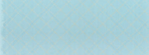 Collection CF, Tartan Single Border in Dusty Blue (Gold Metallic), 18" (LAST PIECE)