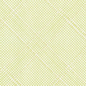 Collection CF, Tartan Single Border in Green (Gold Metallic), per half-yard