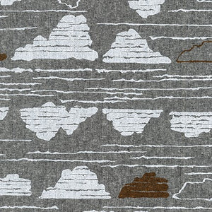 Driftless, Reflections in Black, Cotton/Linen Blend per half-yard