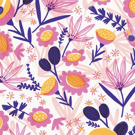 *Closeout Sale* Escargot For It! Blossom Pond Blooms, per half-yard