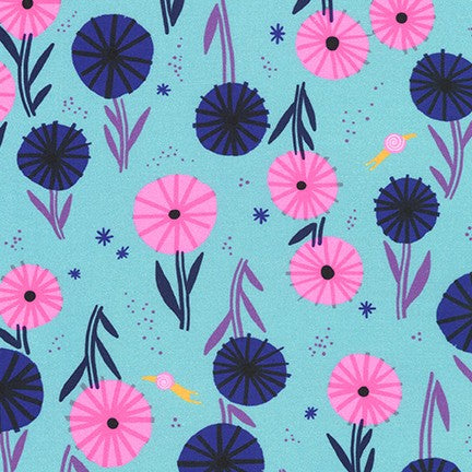 *Closeout Sale* Escargot For It! Pond Flowers, per half-yard
