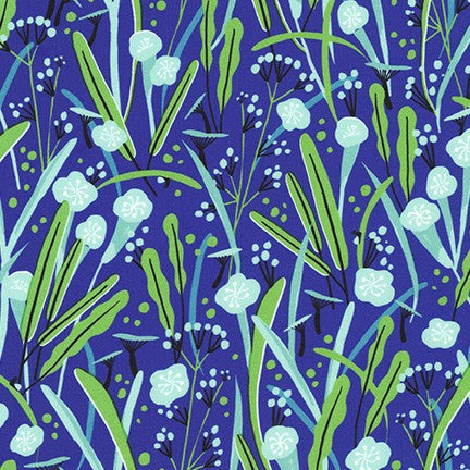 *Closeout Sale* Escargot For It! Lagoon Pond Foliage, per half-yard