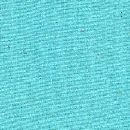 Essex Yarn Dyed Speckle, Aqua, per half-yard