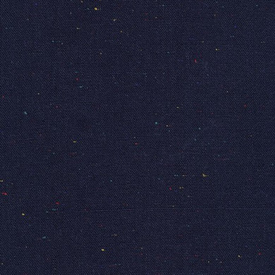 Essex Yarn Dyed Speckle, Navy, per half-yard