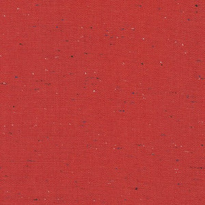 Essex Yarn Dyed Speckle, Red, per half-yard